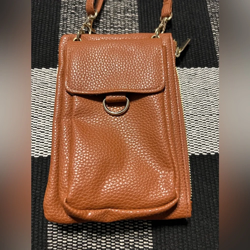 Vegan‎ Crossbody Brown Small Purse